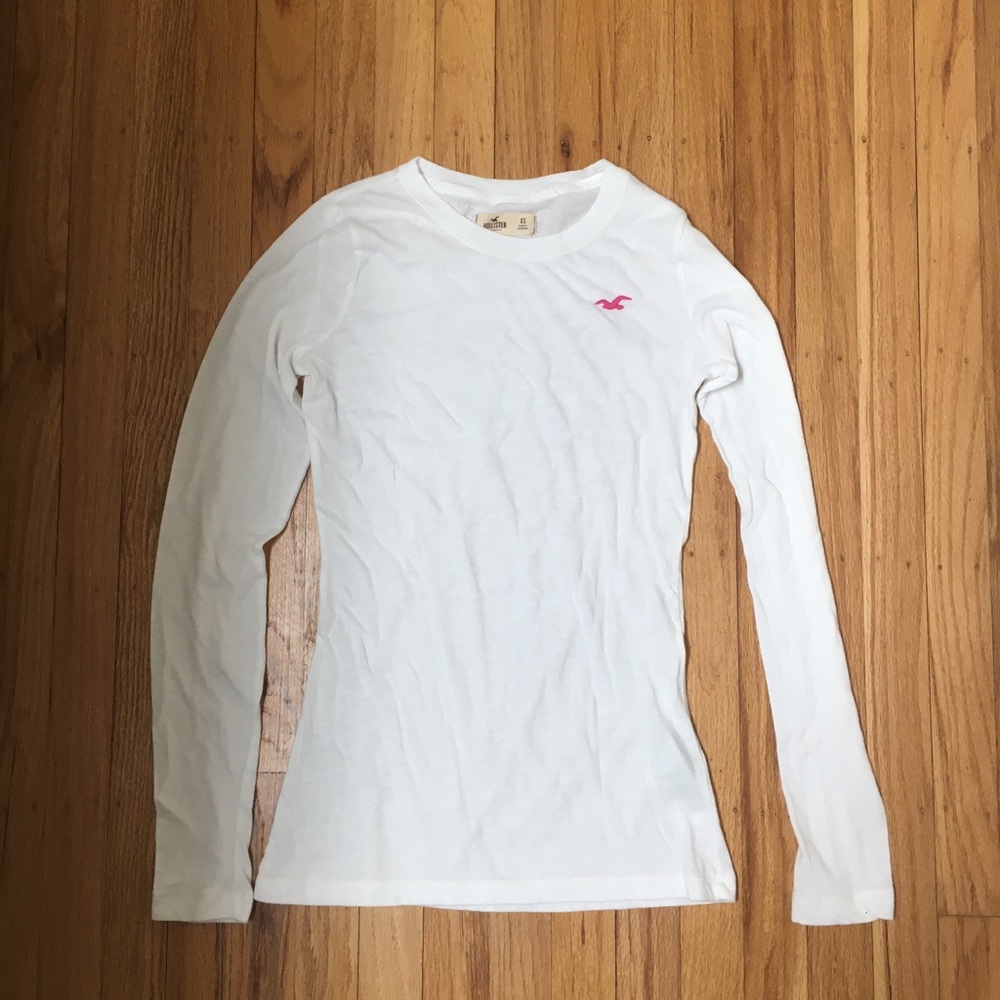 Hollister white long sleeve